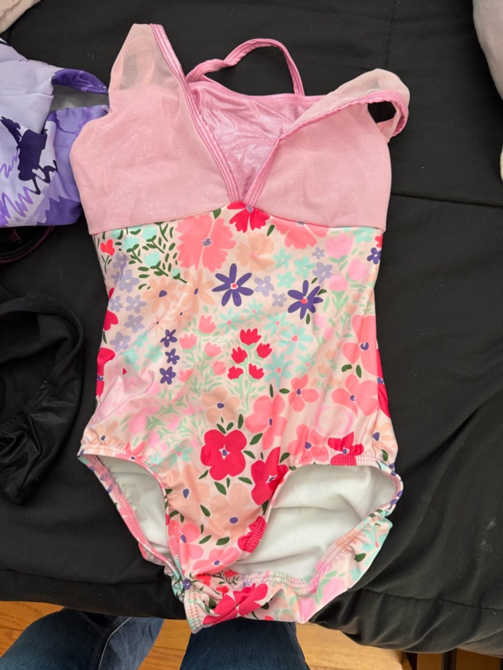 Pink Floral Girls' Leo